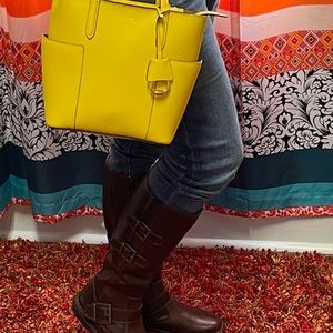 COPY - NWT Ralph Lauren Yellow Zippered Purse